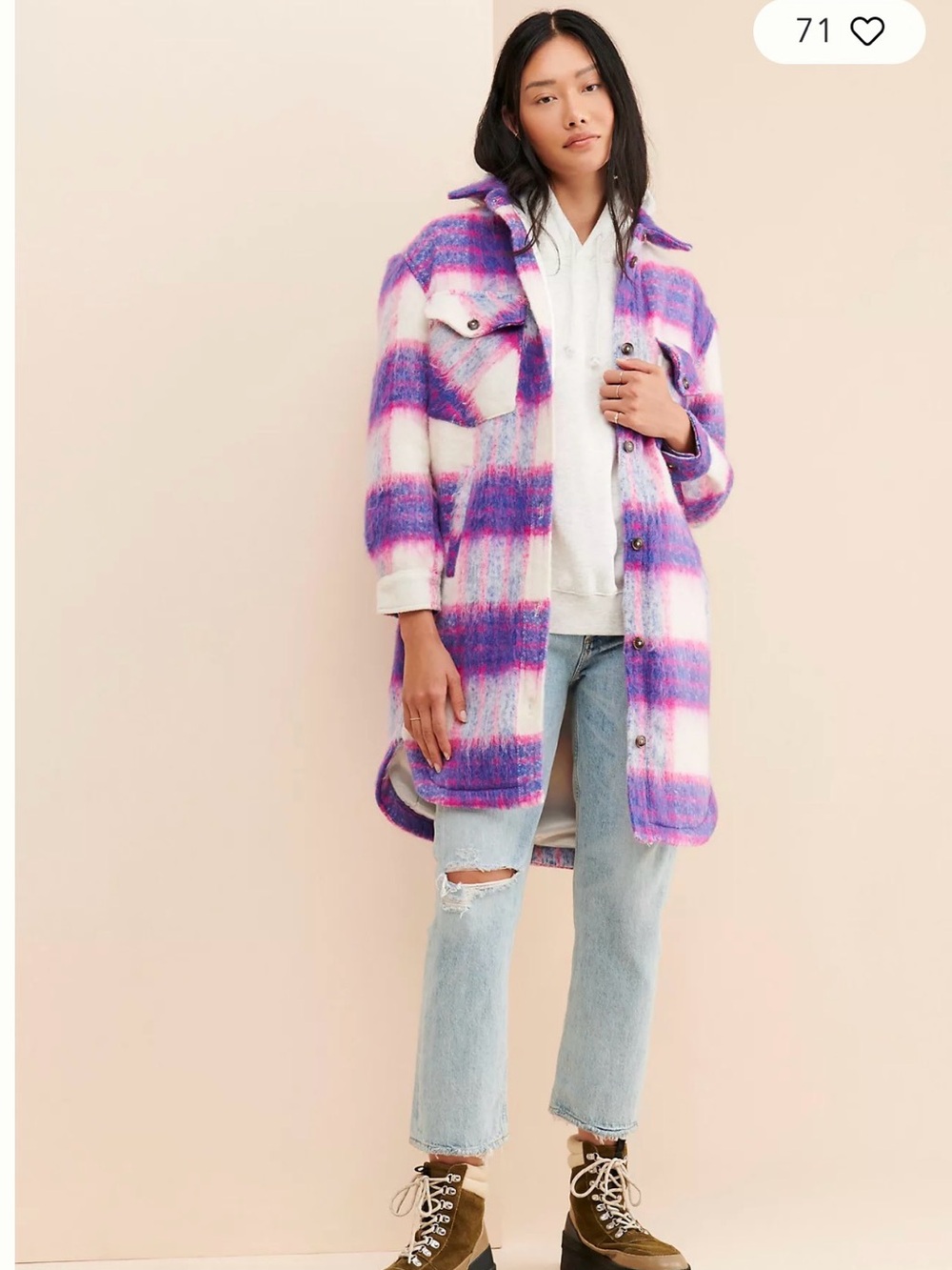 Prime Time Plaid Shirt Jacket